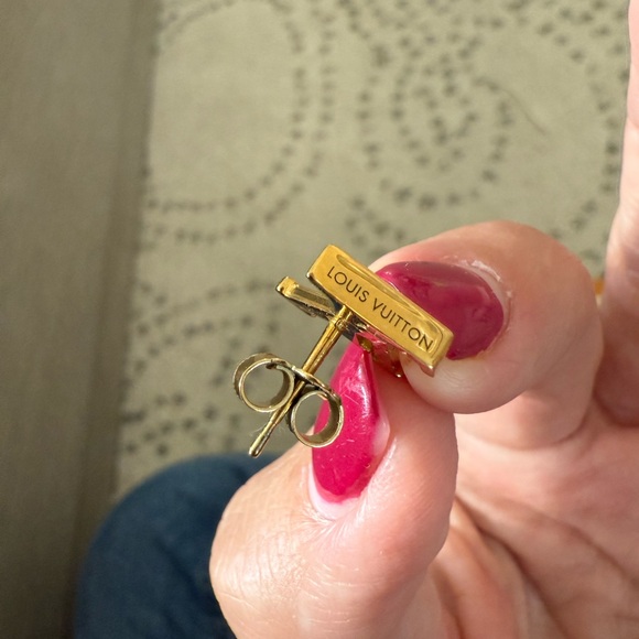 NEW Authentic Louis Vuitton Iconic Earrings- Gold - Picture 4 of 5